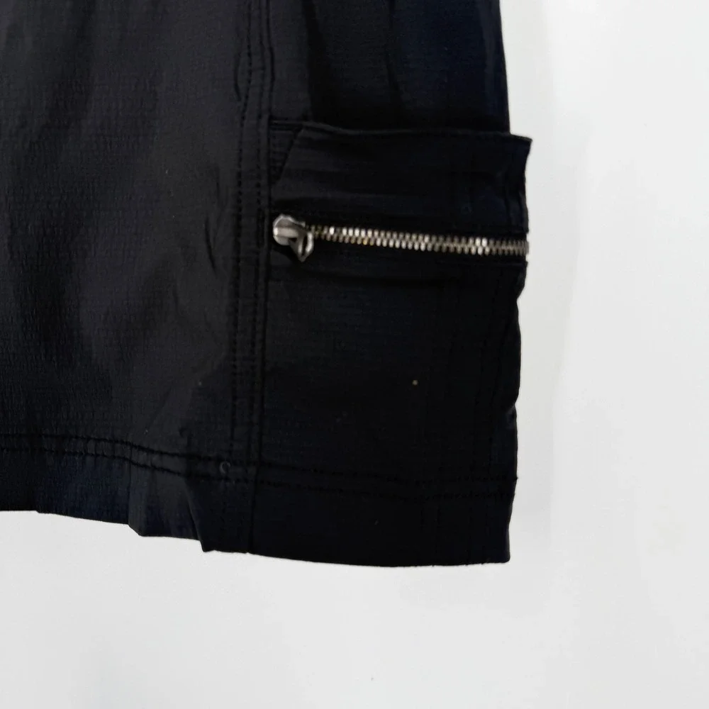 Athleta Black Trekkie‎ Skort Hiking Athletic Skirt Built-in Shorts 537174-01